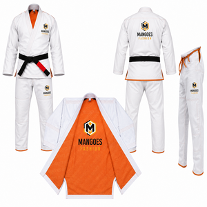 Kimono de Jiu Jitsu BJJ con Logotipo Personalizado en la Parte Delantera, 450GSM, Unisex, 100% Algodón, Absorbente de Humedad, Uniforme de Artes Marciales Resistente - Product Image 1