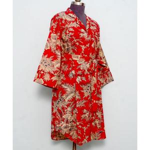 Ensemble robe moulante bohème en coton pour femme, longueur genou, avec chemise imprimée florale, taille naturelle, boutons tissés, nettoyage à sec - Product Image 5