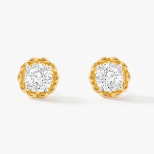 Pendientes de Diamantes de 1 Quilate con Corte Brillante CVD, Cultivados en Laboratorio, Certificados por IGI, Oro Amarillo de 9K, Color FG, Claridad VS1, Joyería Fina de Lujo para Novia - Product Image 5