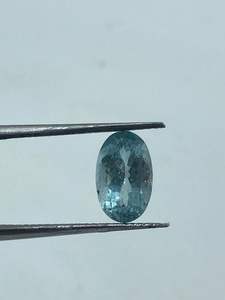 Piedra Preciosa de Aguamarina Natural de Alta Calidad, Corte Ovalado, 2 Piezas, 3.41 Quilates, 6x10MM, para Joyería de Anillos - Product Image 4