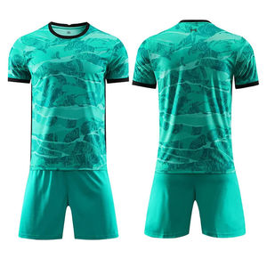 Men's New Design Sportswear Soccer Uniform Set 100% Polyester Fabric Round Neck Sublimation Printed Football Uniform Set - Product Image 1