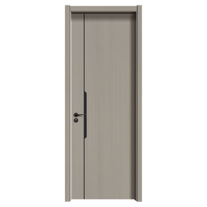 Porte intérieure contemporaine en placage de bois de haute qualité, finition apprêt lisse, pour atelier moderne, durable et élégante - Product Image 1