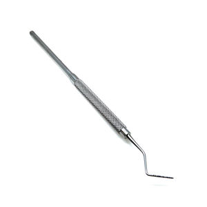 Sonde d'exploration dentaire manuelle en acier inoxydable, à une seule extrémité, avec poignée ergonomique antidérapante, instrument buccal professionnel pour dentiste - Product Image 1