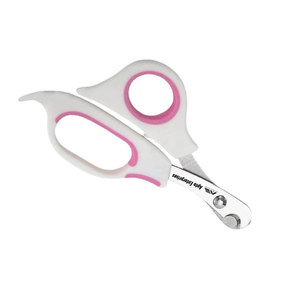 Professional Cat Nail Clipper Pink Stainless Steel Pet Nail Trimmer with Safety Guard Ergonomic Non Slip Handle for Safe - Product Image 6