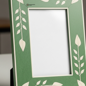 Cadre photo effet marbre vert, cadre artisanal de qualité supérieure - Product Image 3