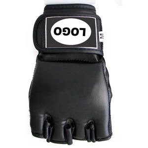 2026 New Wholesale Custom Design High Quality Lightweight Leather PU Leather MMA Training Gloves Waterproof Adjustable <b>Strap</b> - Product Image 6