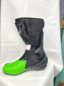 Botas de Carreras Personalizadas con Diseño de Ojos de Búho, Hechas a Medida, Botas de Motociclismo de Media Pantorrilla - Product Image 4