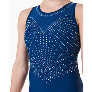 Justaucorps de Danse de Compétition Sans Manches pour Femme, Haute Qualité, Strass, Idéal pour l'Entraînement de Ballet et la Gymnastique - Product Image 4