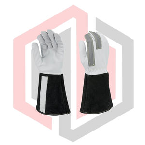 Guantes de Soldadura TIG de Piel de Cabra, con Puño Largo, Alta Calidad, para Trabajo Diario, Protección Contra Incendios, OEM, 16 Pulgadas, Anti-Calor, Sin Silicona - Product Image 1