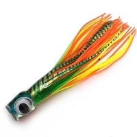 Leurres de pêche en résine Cupface Big Game personnalisables de 7.5 pouces pour bar et requin, jupes de pêche à la traîne pour Marlin thon dauphin et Wahoo
