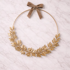 พวงหรีดโลหะประดับตกแต่งคริสต์มาส - Product Image 1