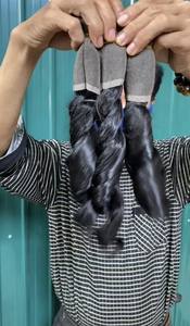 Paquete de cabello humano liso y sedoso con cutícula alineada, máquina de cabello Remy sin procesar, barato, precio al por mayor - Product Image 6