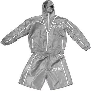 Conjunto de Dos Piezas para Hombre, Chaqueta y Pantalones Cortos Cortavientos Personalizados con Cierre Reflectante, Conjunto de Dos Piezas de Nailon - Product Image 2