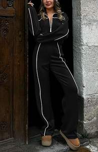 Conjunto Deportivo de Dos Piezas para Mujer, Otoño 2025, Sudadera con Cierre y Manga Larga, Pantalones Largos, Conjuntos Deportivos para Mujer - Product Image 4