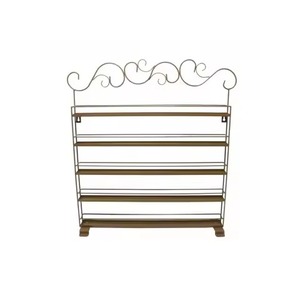 Double Tier <b>Wall</b> Mounted Storage <b>Shelf</b> Metal Alloy Steel Rectangle Minimalist Design Durable For Bathroom Neatening Wal <b>Shelf</b> - Product Image 1