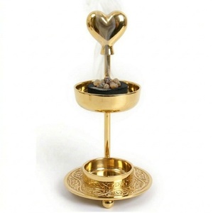 Quemadores de Resina y Latón Ajustables Hechos a Mano con Corazón en la Parte Superior, Suministro al por Mayor - Product Image 3