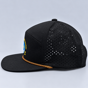 Gorra de Golf Premium Impermeable de 5 Paneles con Corte Láser, Transpirable, con Cierre a Presión, Impresión de Logotipo Personalizada, Fabricante OEM ODM de Vietnam VN - Product Image 2