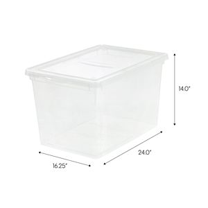 Boîte de rangement en plastique transparent de 68 litres, 1 paquet, modèle D0100XFIALV - Product Image 4