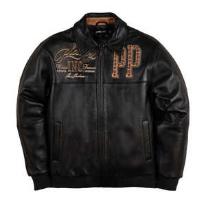 OEM Fashion Design Varsity Men's Winter <b>Jacket</b> New Arrival Heavy Embroidery <b>Rhinestone</b> Waterproof Windproof Vintage Decoration - Product Image 2