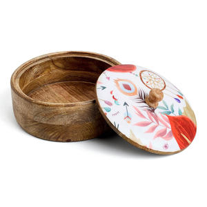 Wood Chapati <b>Storage</b> Box for Warm Rotis and Hygienic Food Keeping Wooden Chapati Box - Product Image 4