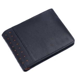 Custom Genuine Leather <b>RFID</b> <b>Blocking</b> Short Men's <b>Wallets</b> Slim Lightweight High Quality Premium Card Holder with Silk Lining 2026 - Product Image 4