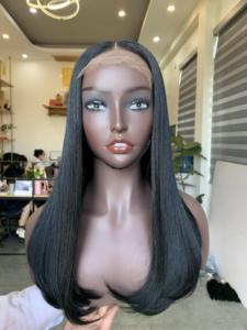 Perruque Bob Cut en Cheveux Humains Vierges Remy 100% Faits à la Main, Dentelle Personnalisée 30 Pouces, Style Boucles Crépues 14 Pouces, Trame Donateur Unique Vietnam - Product Image 3