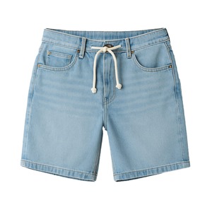 Nouvel Arrivage OEM – Short Décontracté d'Été pour Homme en Coton 100% Écologique et Respirant avec Taille Élastique et Poches à Motif Uni - Product Image 2