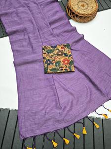 Indian Boutique Latest Exclusive Ethnic Wear Designer <b>Printed</b> Premium Linen Floor-Length Elegant All Seasons Saree Ajrakh <b>Block</b> - Product Image 4