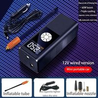 Portable Wireless Tire Inflator 12V Aluminum Alloy Digital Display Car Motorcycle Bicycle Self-Stopping Inflation Tool