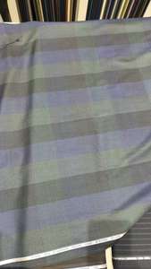 Tissu pour chemise WELCOS SPUNFAB en PV, écologique, tissé, poids moyen, sur mesure, rayures marine et anthracite, saphir, pour garçons - Product Image 3