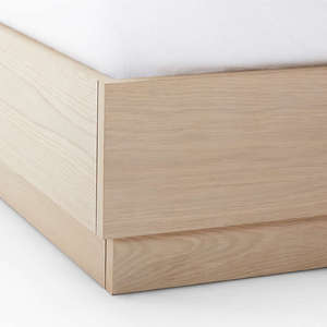 Wholesale Modern Low Profile Solid Wood <b>Platform</b> <b>Bed</b> | Minimalist Headboardless <b>Bed</b> <b>Frame</b> - Product Image 2