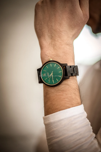 Venta caliente de fábrica OEM Real banda de madera relojes de cuarzo MOVIMIENTO DE Japón lujo marrón cebra madera reloj de marca para hombre por FWE - Product Image 5