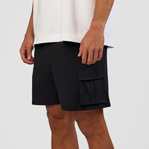 Custom Gym Logo <b>Black</b> Sports Cotton Short Fitness Running Workout Men's Fitness Shorts - Product Image 4
