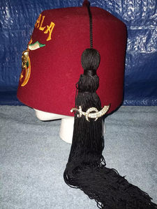 Sombrero Fez Vintage para Masones, con Borlas Color Borgoña, de Alta Calidad, Personalizado, en Oferta - Product Image 3