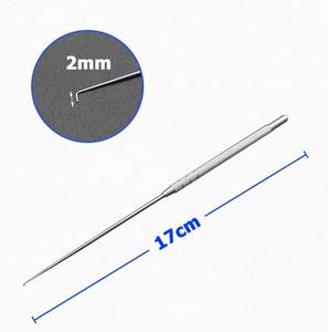 Kit d'instruments ORL professionnels et de haute qualité en acier inoxydable pour usage hospitalier : crochets auriculaires, crochets à cérumen, cure-oreilles droits de type pistolet - Product Image 6