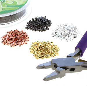 Pince à sertir – Outil professionnel pour la bijouterie, pour la fermeture et le sécurisement des capuchons à sertir, des embouts de perles et des composants pour la fabrication de bijoux - Product Image 3