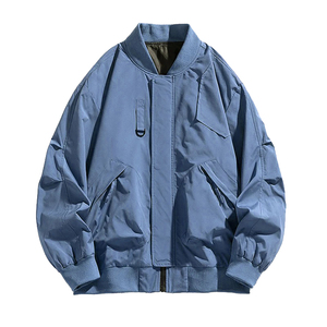 Plus Size Men’s Workwear Jacket Spring Autumn Loose Fit Bomber <b>Coat</b> with Pockets, Casual Fashion Outerwear, 5XL–7XL - Product Image 2