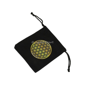 Bolsa de algodón negra de lona ecológica reutilizable impresa con logotipo personalizado al por mayor - Product Image 1
