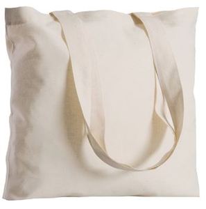 Sac fourre-tout en coton 100% Promo Shopper, couleur beige naturel, taille unique, style décontracté, activités promotionnelles - Product Image 3