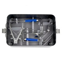 Kit d'instruments pour système de plaque cervicale antérieure Azicon en acier inoxydable, guide de perçage pour fixation vertébrale, support de tournevis, implants