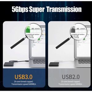 USB 3.0 un maschio ad un maschio 6FT Super velocità cavo di trasferimento dati con caricabatterie in metallo cavi dati - Product Image 2