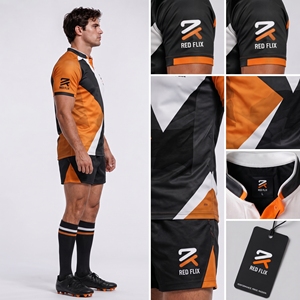 Uniforme de rugby professionnel léger, conçu pour les matchs de compétition, offrant un confort supérieur et des performances excellentes. - Product Image 6