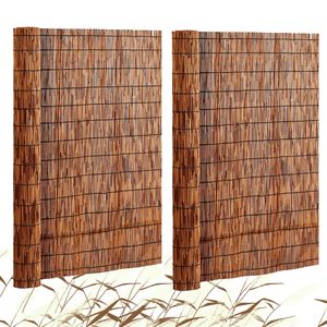 Recinzione Naturale in Canna 1,2 m x 5 m, Confezione da 2, Schermo Decorativo per Balcone Esterno, Traliccio per Patio e Giardino - Product Image 6