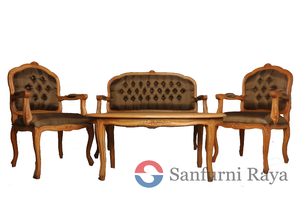 Wholesale <b>Price</b> High Quality Hand Carved Garden <b>Sofa</b> <b>Set</b> Solid Wood Export Direct New Manufacturing for Outdoor & Patio Use - Product Image 3
