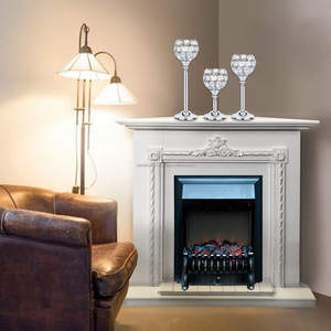 Ensemble de 3 chandeliers en cristal, porte-bougie en argent, chandelier pour décoration de mariage - Product Image 4