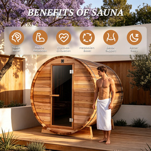 Rotterdam Gateway: Sauna de Cedro Rojo en Forma de Barril, Venta al Por Mayor para Distribuidores de la UE |   CE ETL |   DDP a Hamburgo y Gdansk - Product Image 2