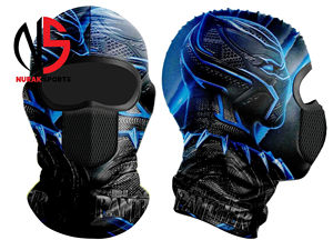 Nuevo Estilo Pasamontañas Personalizable con Orejas de Oso y Orificio para la Nariz, Cálido, Liso, Tejido, para Deportes de Invierno, con Diseño de Animal - Product Image 2