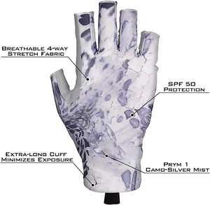 Fabricant de gants de pêche haut de gamme, gants de pêche sans doigts légers et respirants sur mesure, vente en gros, usine OEM - Product Image 2