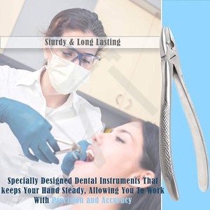 เครื่องมือถอนรากฟันสแตนเลสแบบแมนนวล Accuram Dental สำหรับฟันบนและฟันล่าง ใช้ได้กับทุกชนิด - Product Image 4