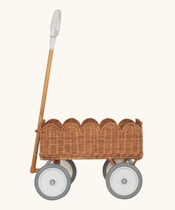 Panier de rangement artisanal en forme de chariot orné de coquillages, vente en gros, écologique, fabriqué au Vietnam, prêt à être expédié - Product Image 2